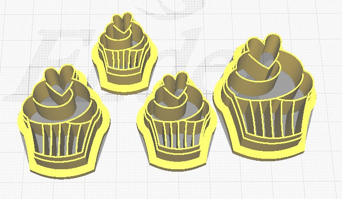 polymer clay molds cupcake clipart