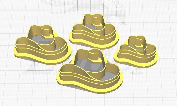 FC Cowboy Hat Polymer Clay Cutters